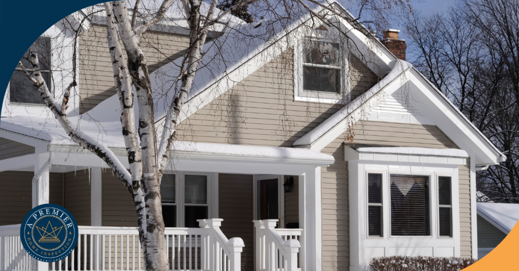 A cozy home wrapped in winter's embrace