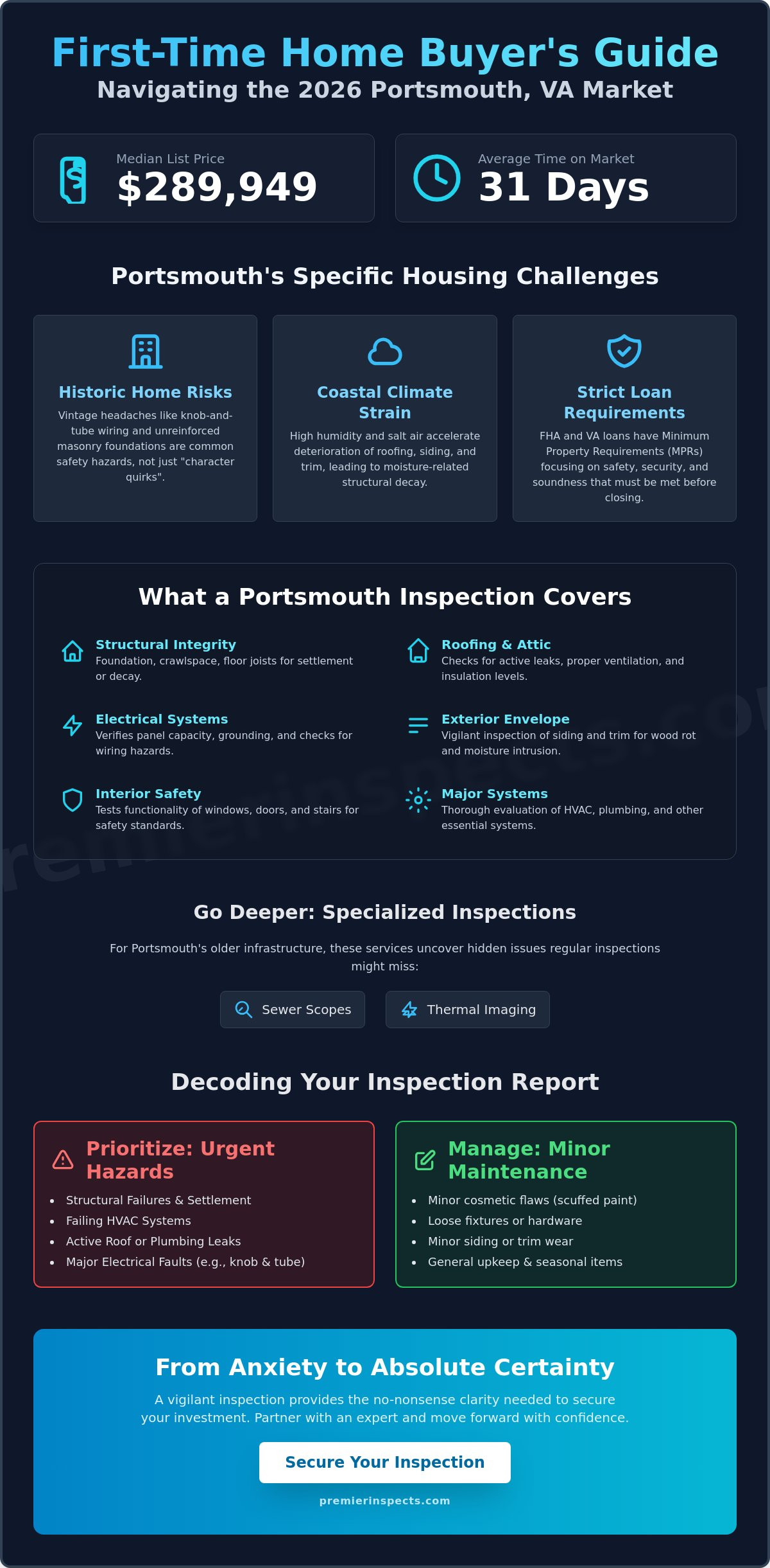 First Time Home Buyer Inspection in Portsmouth, VA: The 2026 Essential Guide