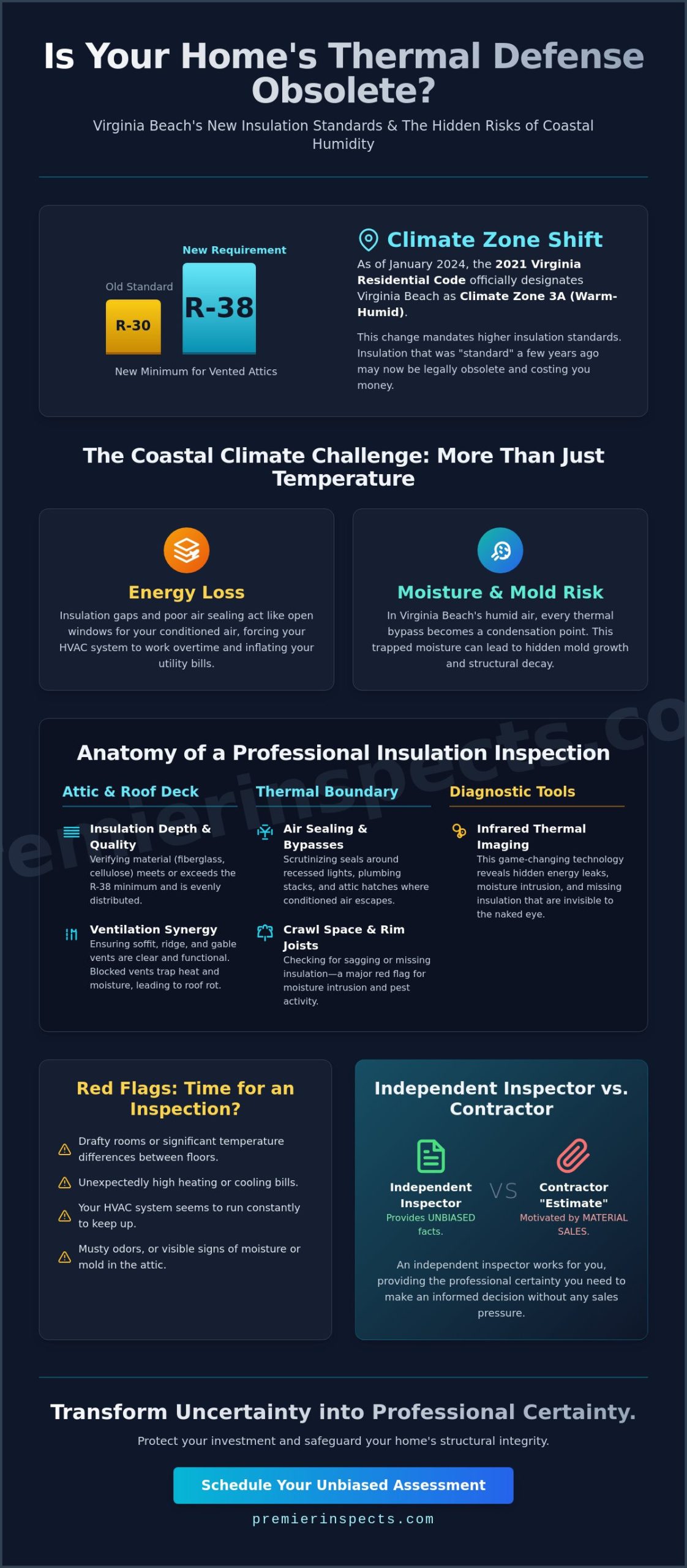 Home Insulation Inspection in Virginia Beach: The Homeowner’s Guide to Thermal Efficiency