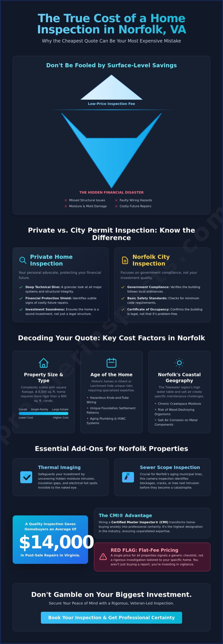How Much is a Home Inspection in Norfolk VA? 2026 Cost & Value Guide