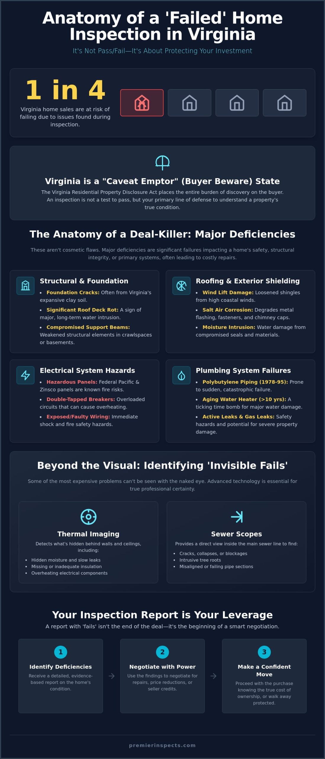 What Fails a Home Inspection in Virginia? The 2026 Deal-Killer Guide